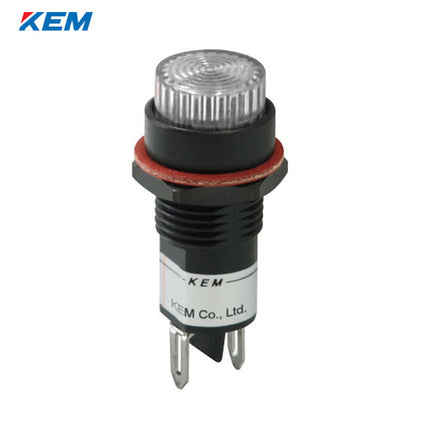 KEM KEM LED Indicator Light, Ø12mm, Plastic, High-Brightness, AC220V, White KLPU-12A220W