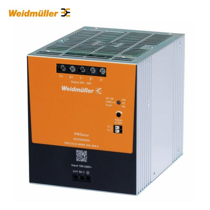 WEIDMULLER Switching Power Supply (SMPS), DIN Rail Mount, PRO ECO 960W 24V 40A II