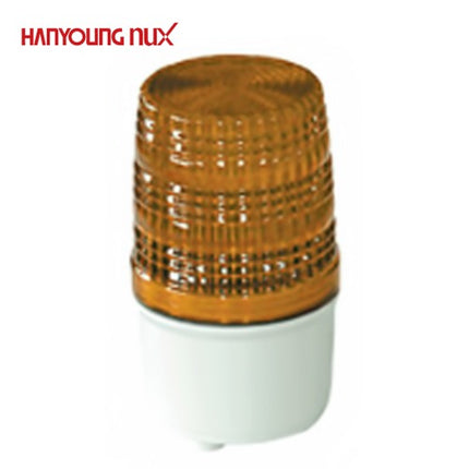 HANYOUNG Warning Light, Ø70, Steady/Flashing, Buzzer, Yellow, DC24V SLB060-FFC51Y
