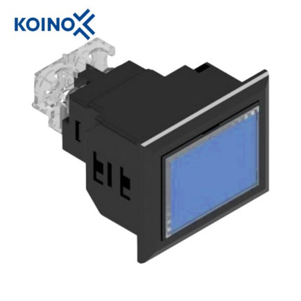 KOINO LED Cluster Indicator Light, Square, Blue, 1x1, 1 Cell KH-5040L-12NCK