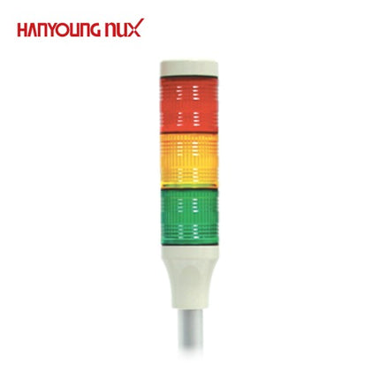 HANYOUNG Signal Tower Light, Steady Only, 3-Tier STS040-C513M