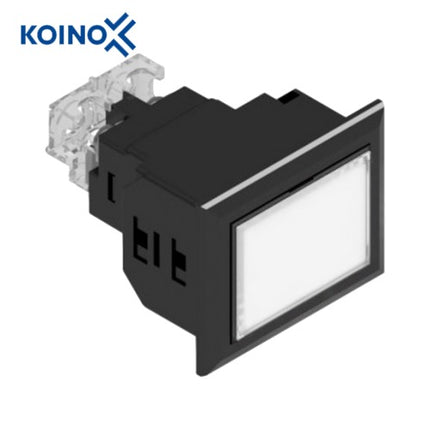 KOINO LED Cluster Indicator Light, Square, White, 1x1, 1 Cell KH-5040L-12PCK