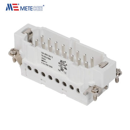 METE Rectangular Multipole Connector, Male, Screw Locking, 400V, 16A, 29023