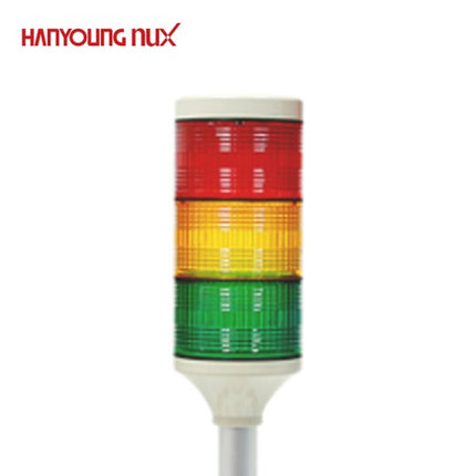 HANYOUNG Signal Tower Light, Steady Only, 3-Tier STS080-C513M