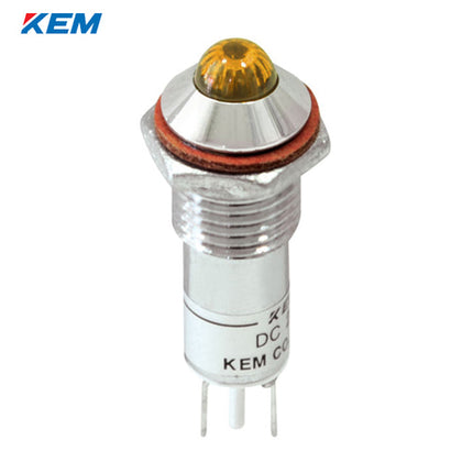 KEM KEM LED Indicator Light, Ø10mm, High-Brightness, DC48V, Yellow KLHRAU-10D48Y