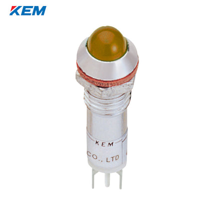KEM KEM LED Indicator Light, Ø10mm, Standard-Brightness, AC110V, Yellow KLH-10A110Y
