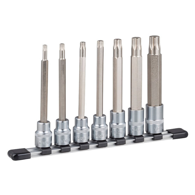 TONE 1/2" Drive Long Torx Bit Socket Set HTX407L