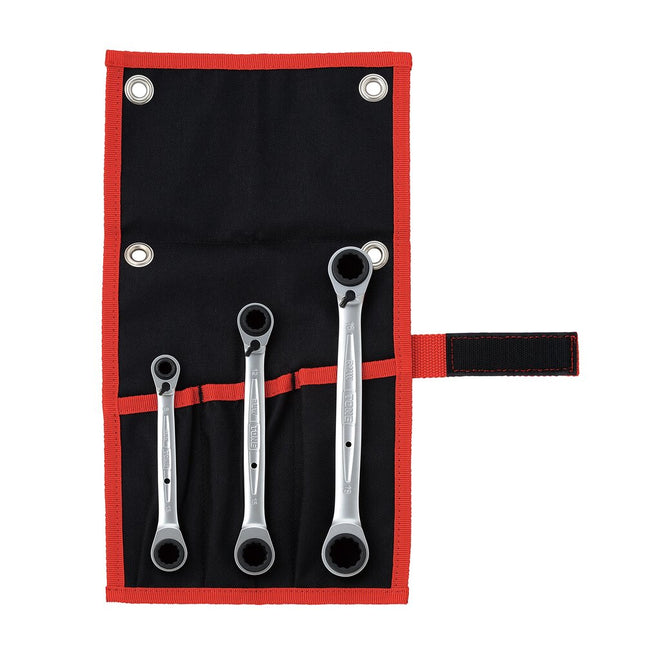 TONE 4-Way Ratchet Ring Wrench Set (RMW300)