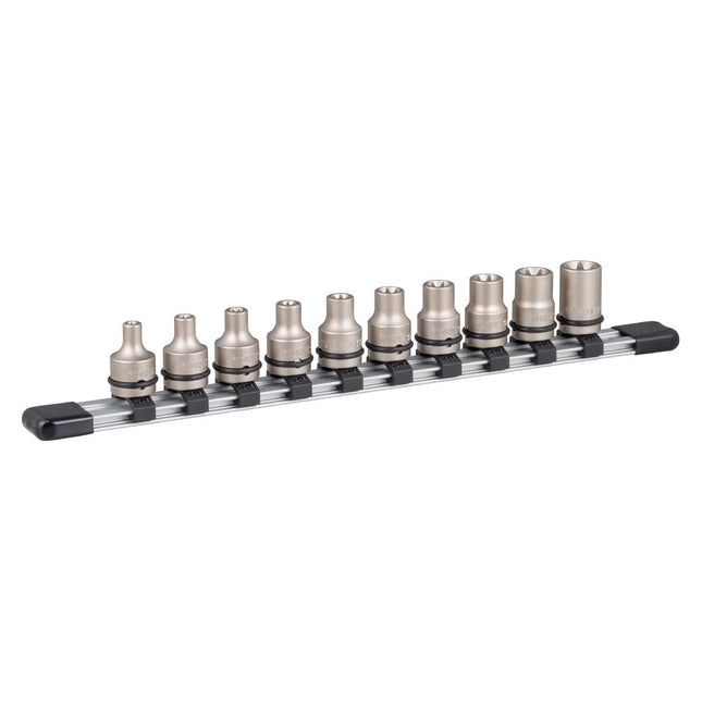 TONE 3/8" Drive E-Torx Socket Rail Set HATXE310