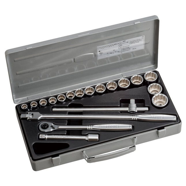TONE 1/2" Drive 12-Point Socket Wrench Set (260)