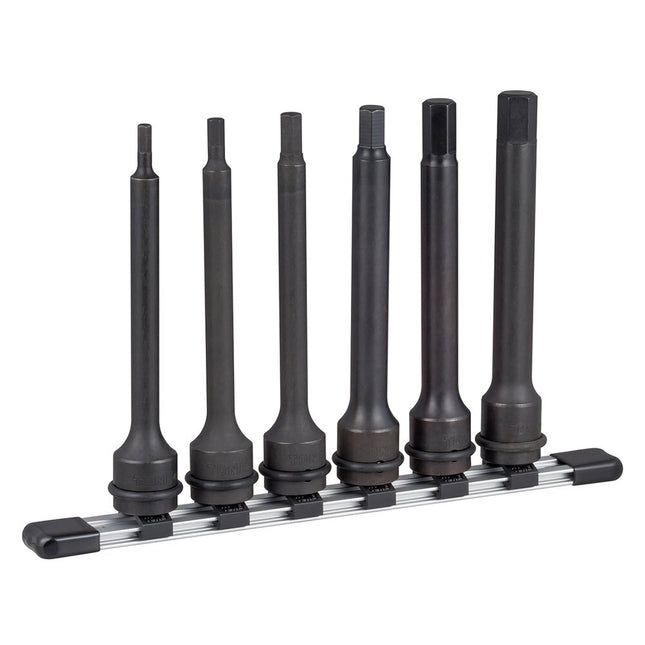 TONE 1/2" Drive Impact Long Hex Bit Socket Set HAH406L