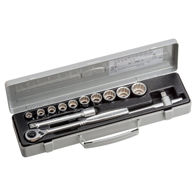 TONE 1/2" Drive 12-Point Socket Wrench Set (800M)