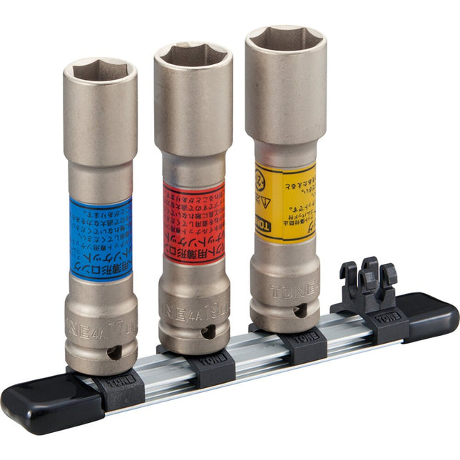 TONE Impact Thin-Wall Long Wheel Nut Socket Set HA403LN