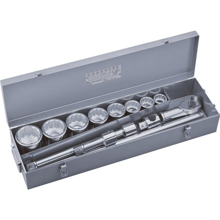 TONE 1" Drive 12-Point Socket Wrench Set (240M)