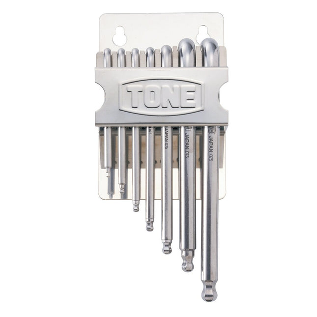 TONE SUS Long Ball-Point L-Wrench Set, 7 pcs SBL700