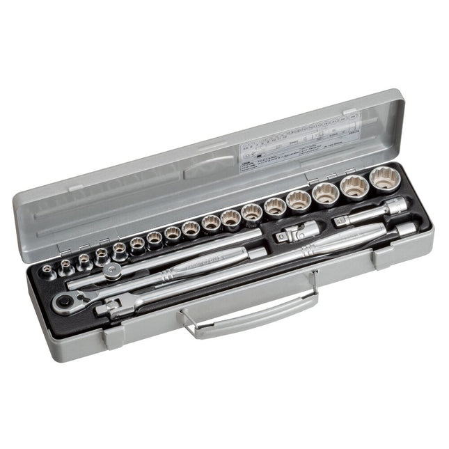 TONE 3/8" Drive 6-Point+12-Point Hand Socket Wrench Set CX3172