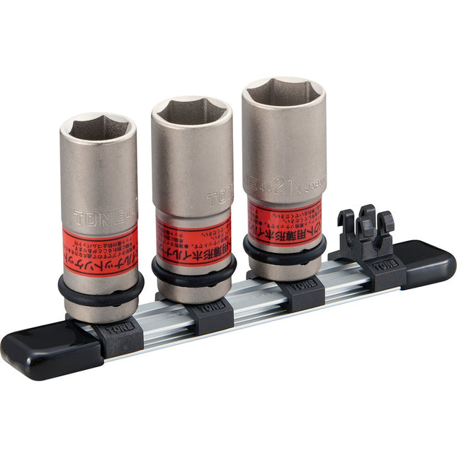 TONE Impact Thin-Wall Wheel Nut Socket Set (with Holder) HA403N