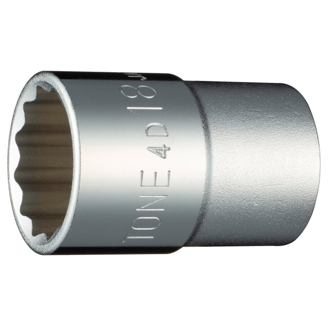 TONE Socket (12-Point Type) 12.7mm Drive 4D-18HP