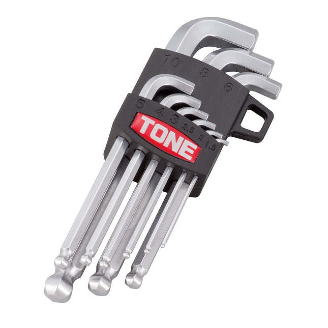 TONE Short-Neck Ball Point Hex Key Set (BS900S)