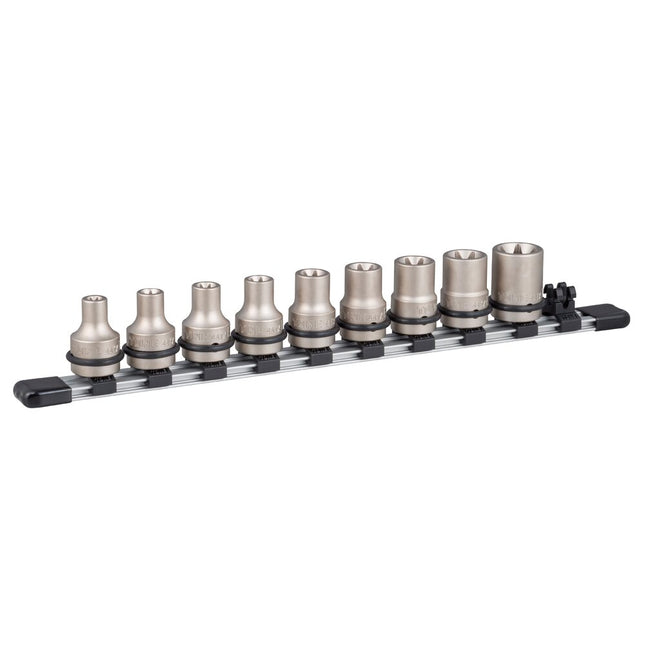 TONE 1/2" Drive E-Torx Socket Rail Set HATXE409