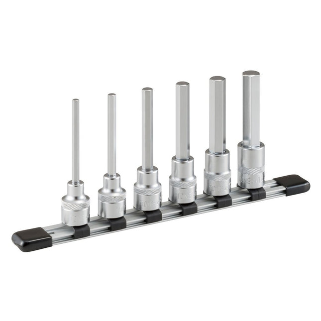 TONE 1/2" Drive Long Hex Bit Socket Set, HH4
