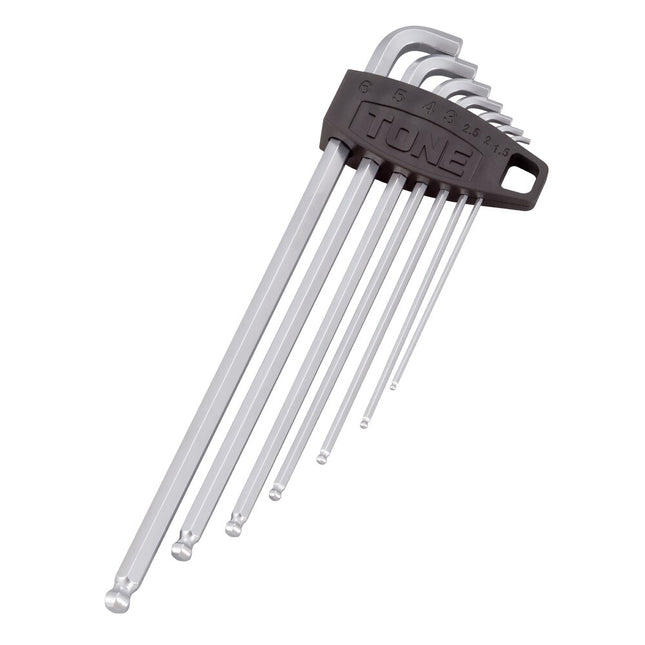 TONE Short-Neck Long Ball Point Hex Key Set (BL700S)