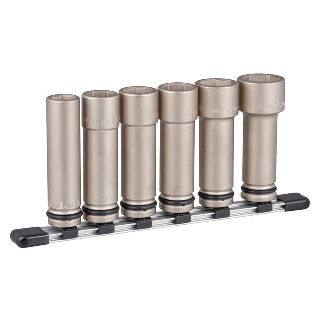 TONE 1/2" Drive 6-Point Long Impact Socket Set HNV406LL