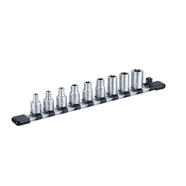 TONE 3/8" Drive E-Torx Socket Rail Set HTXE309