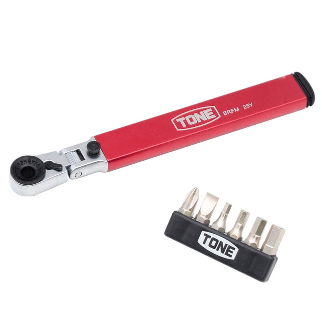 TONE Flex-Head Bit Ratchet Set with Magazine BRFM6S