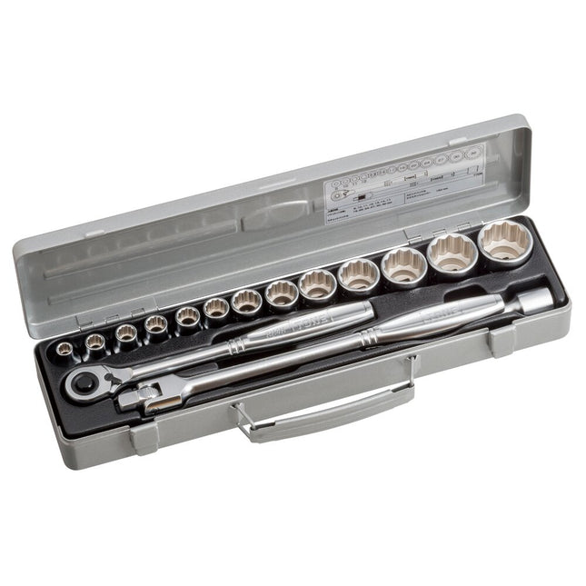 TONE 1/2" Drive 12-Point Socket Wrench Set (770M)