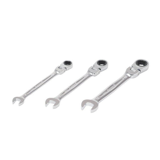 TONE Flex-Head Ratchet Box Wrench Set RMF300