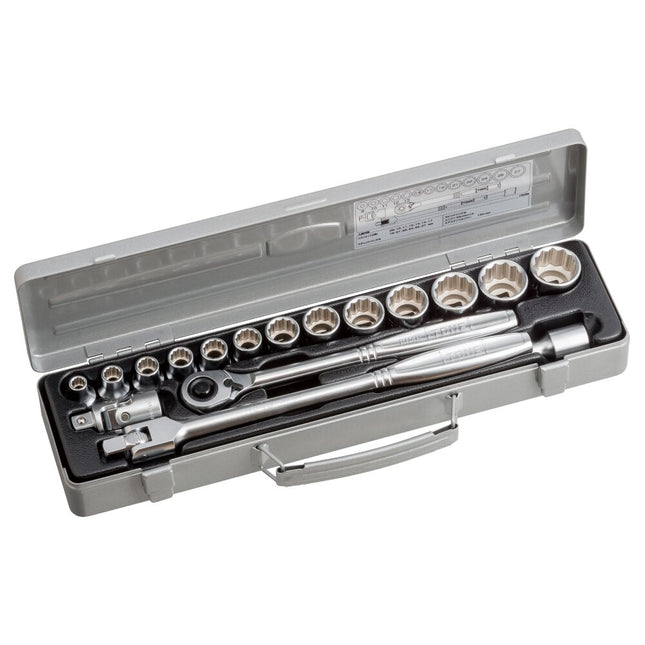 TONE 1/2" Drive 12-Point Socket Wrench Set (750M)