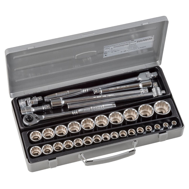 TONE 1/2" Drive 12-Point Socket Wrench Set (170M)