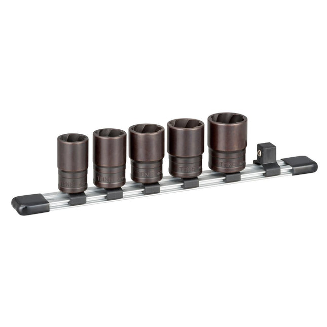 TONE 1/2" Drive 6-Point Tornado Socket Set HTR405