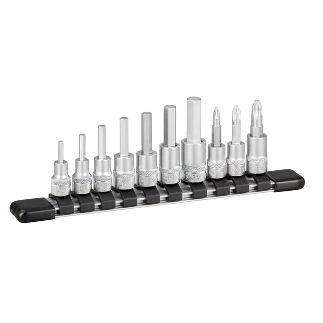 TONE 1/4" Drive Hex Bit Socket Set (Inch) HHB210