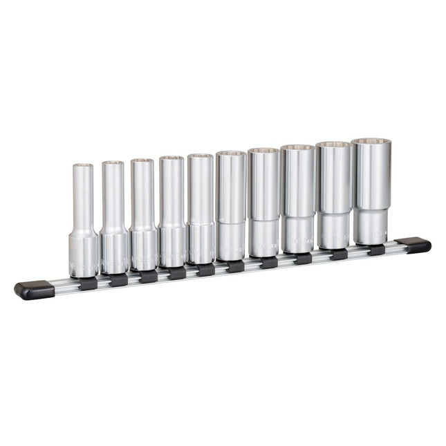 TONE 1/2" Drive 12-Point Long Hand Socket Set HDL410