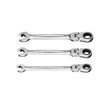 TONE Flex-Head Quick Ratchet Box Wrench Set RMFQ300