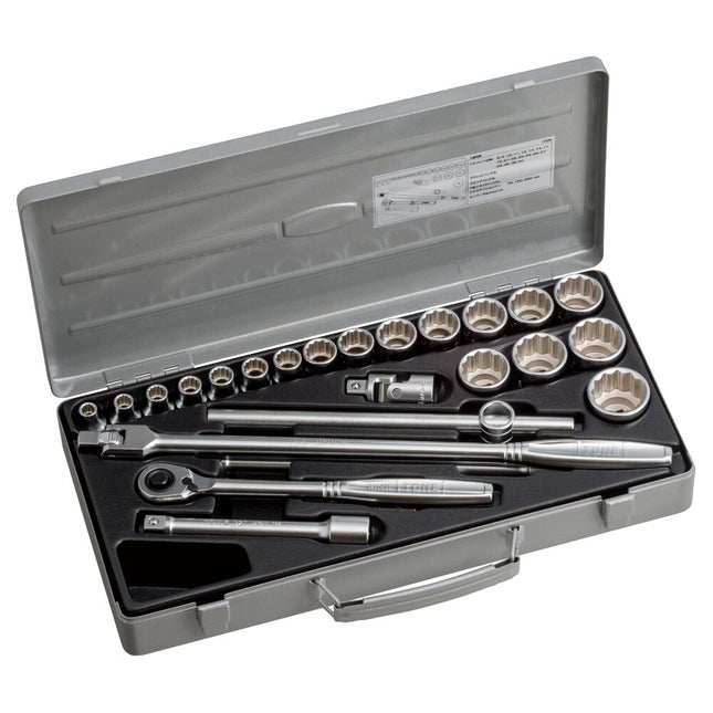 TONE 1/2" Drive 12-Point Socket Wrench Set (160M)