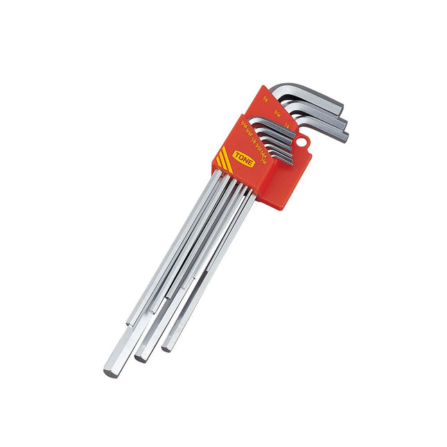 TONE Hard Chrome Extra-Long Hex Key Set ALB900