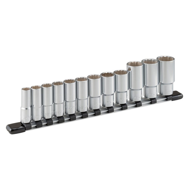 TONE Deep Socket Set (12-Point, with Holder) HDL312A