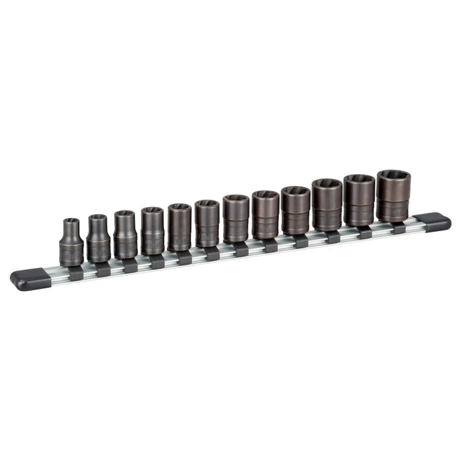 TONE 3/8" Drive 6-Point Tornado Socket Set HTR312