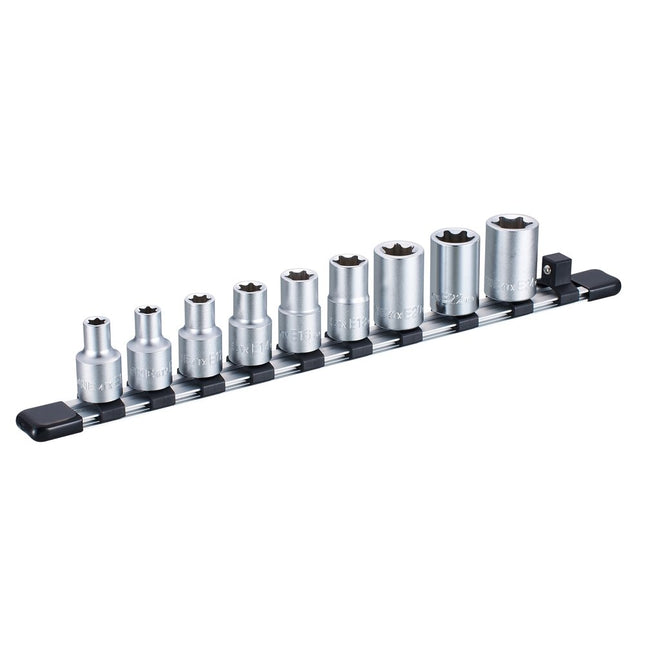 TONE 1/2" Drive E-Torx Socket Rail Set HTXE409