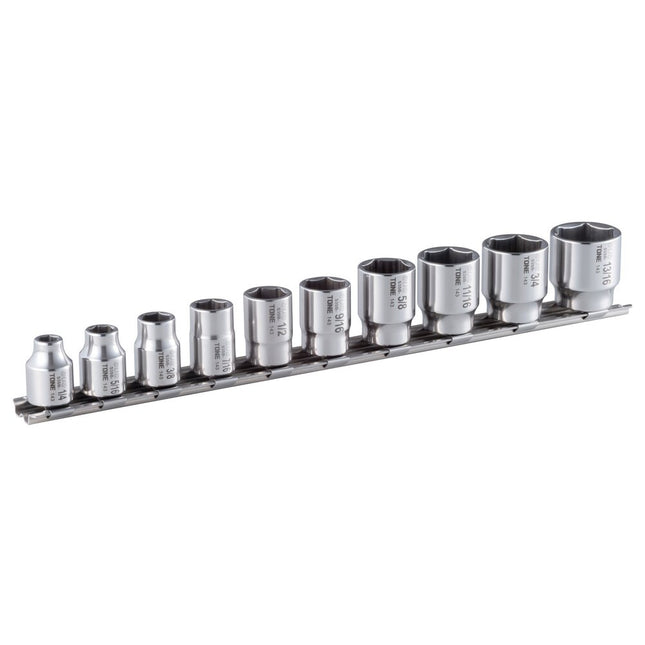 TONE SUS Socket Set (6-Point, with Holder), SHSB