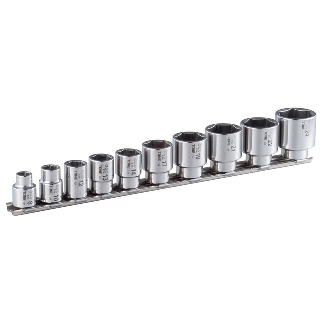 TONE SUS Socket Set (6-Point, with Holder), SHS