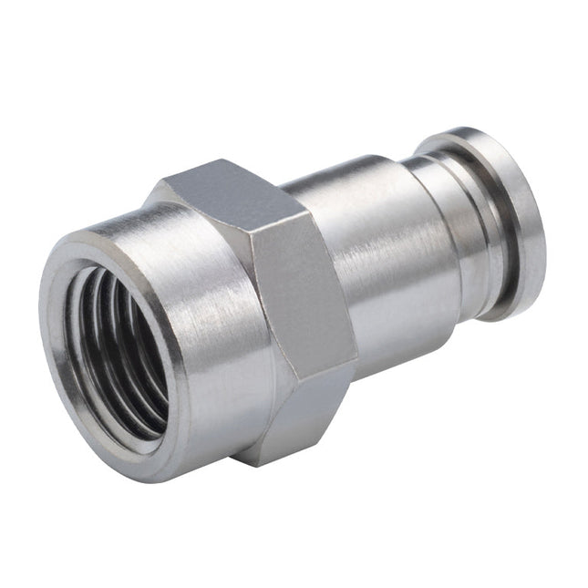 PISCO Tube Fitting Brass Female Straight without Cover Type, KCF
