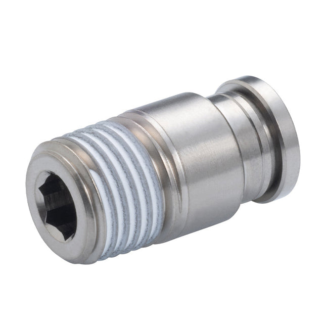 PISCO Tube Fitting Brass Hex Socket Straight (without Cover), KOC - KOC4-M6-1