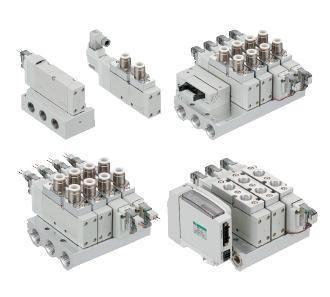 CKD Pilot Operated 5-Port Valve, Base Piping, 2-Position Double