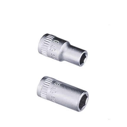 [GENIUS TOOLS] 1/4" Dr. 6 pt. Metric Hand Sockets