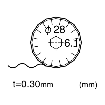 NT CUTTER  Spare blade Rolling wave 28/2 blades "BW-28P"