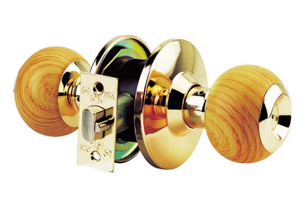 JUNGHWA Key- and Button-Locking Door Knobs 7000 HIGH FASHION (Wood)
